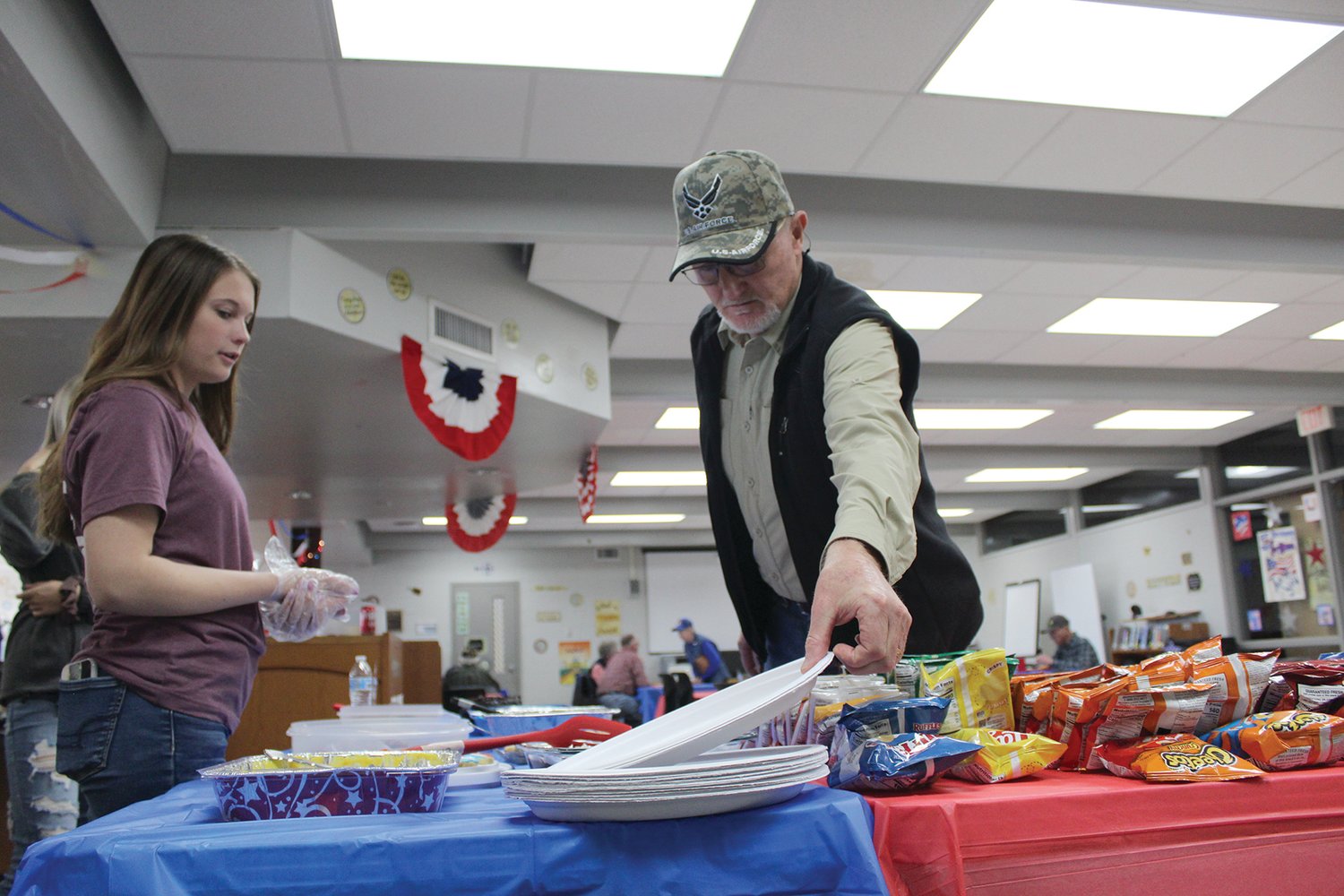The StuCo’s Veterans Day lunch was held at Mansfield High School.